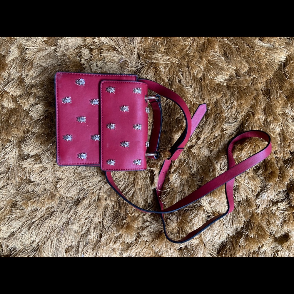 Red Zara purse